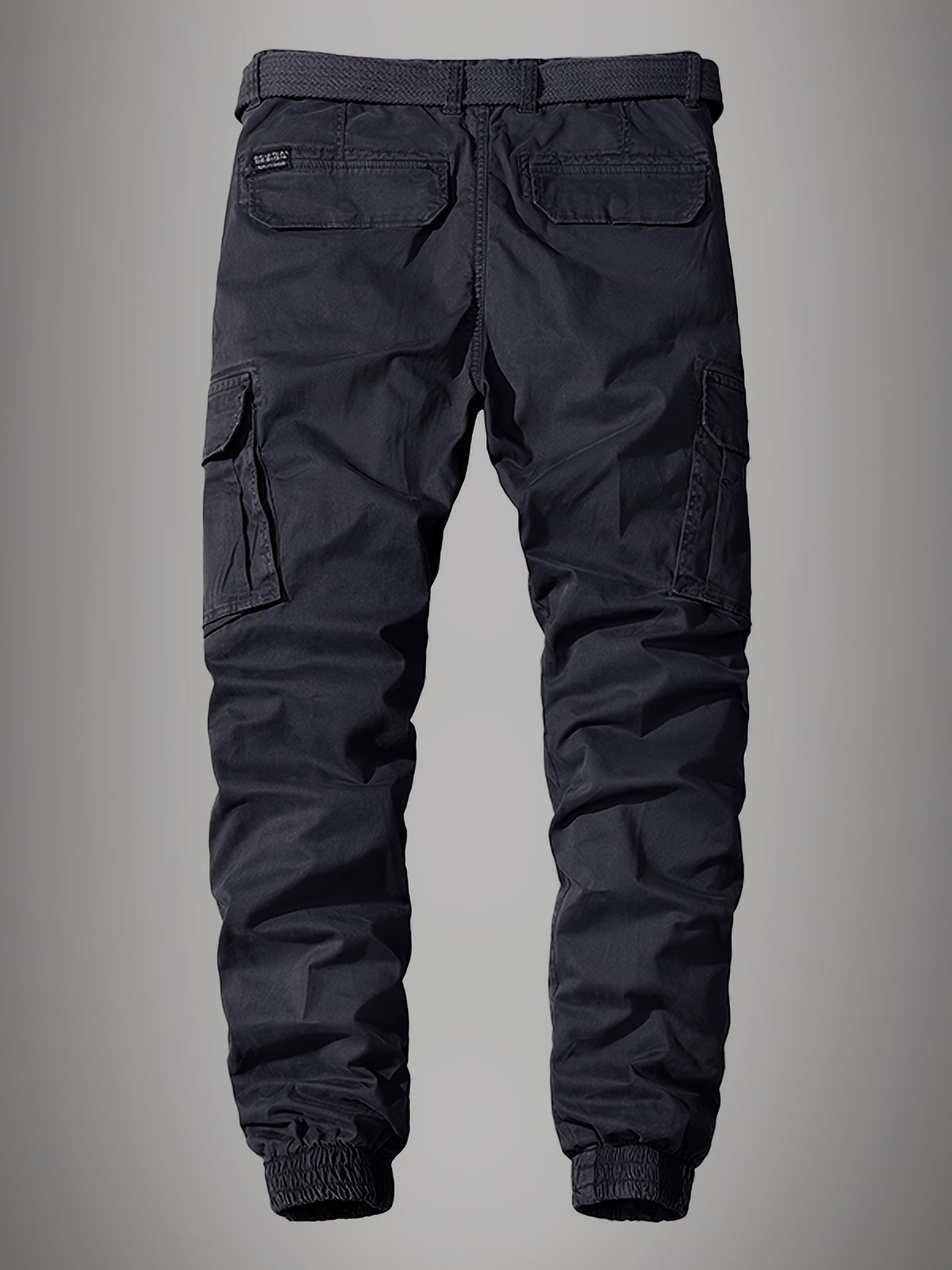 Men's Cargo Joggers – Stylish Embroidered Multi-Pocket Pants