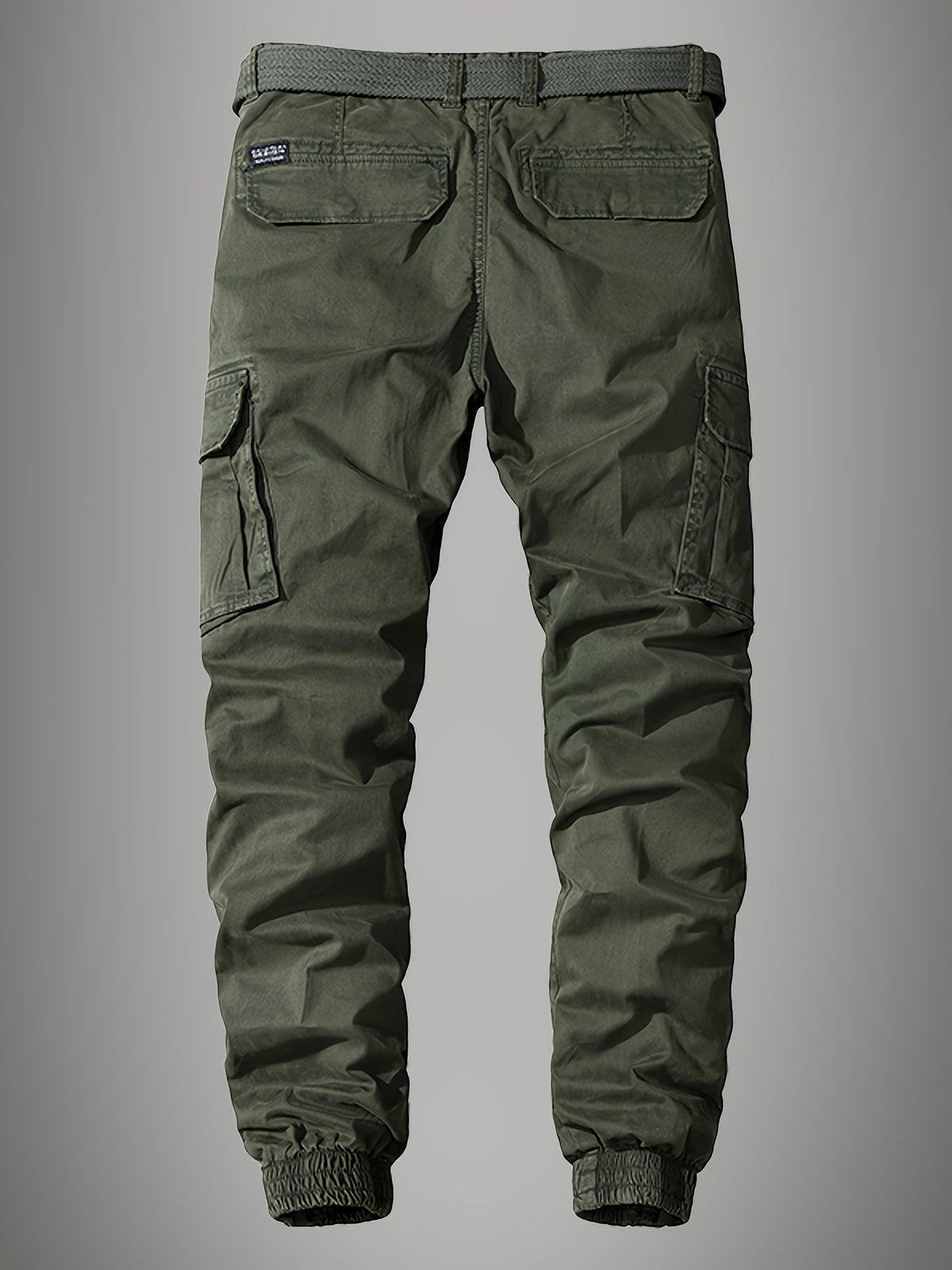 Men's Cargo Joggers – Stylish Embroidered Multi-Pocket Pants
