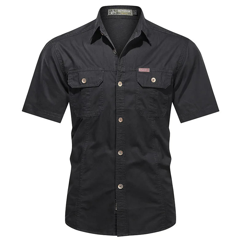 Men's Casual Button-Up Shirt