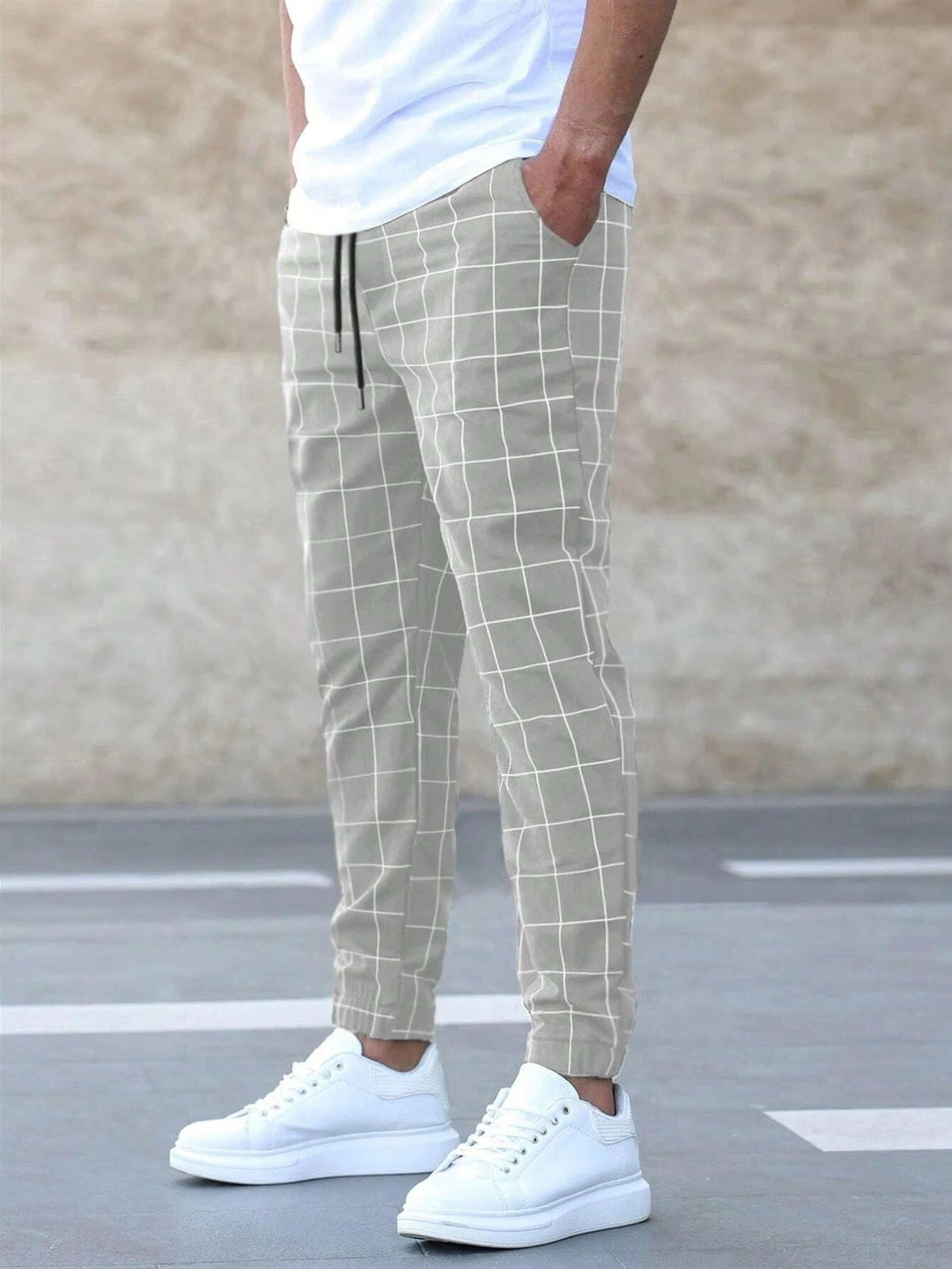 Men's Check Joggers