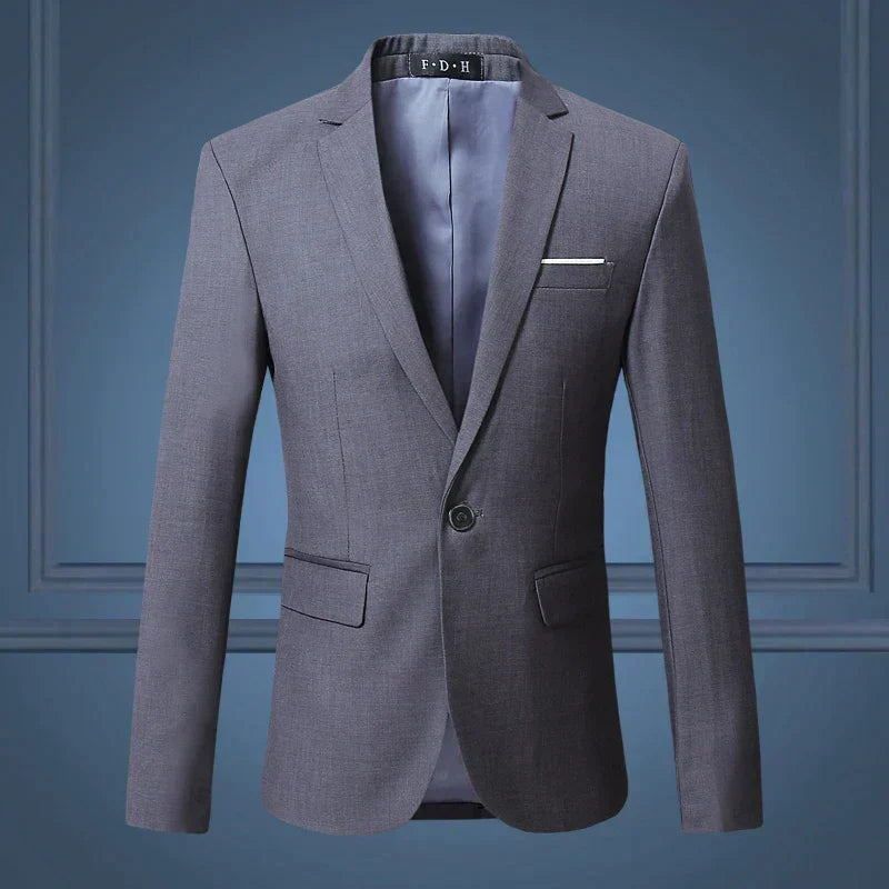 Men's Classic Blazer - Timeless Elegance for Any Autumn Occasion