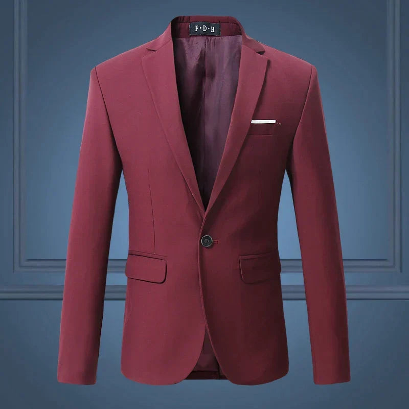 Men's Classic Blazer - Timeless Elegance for Any Autumn Occasion