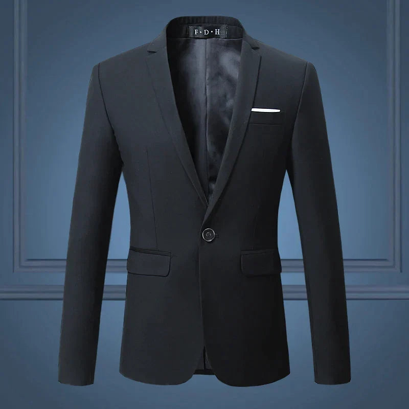 Men's Classic Blazer - Timeless Elegance for Any Autumn Occasion