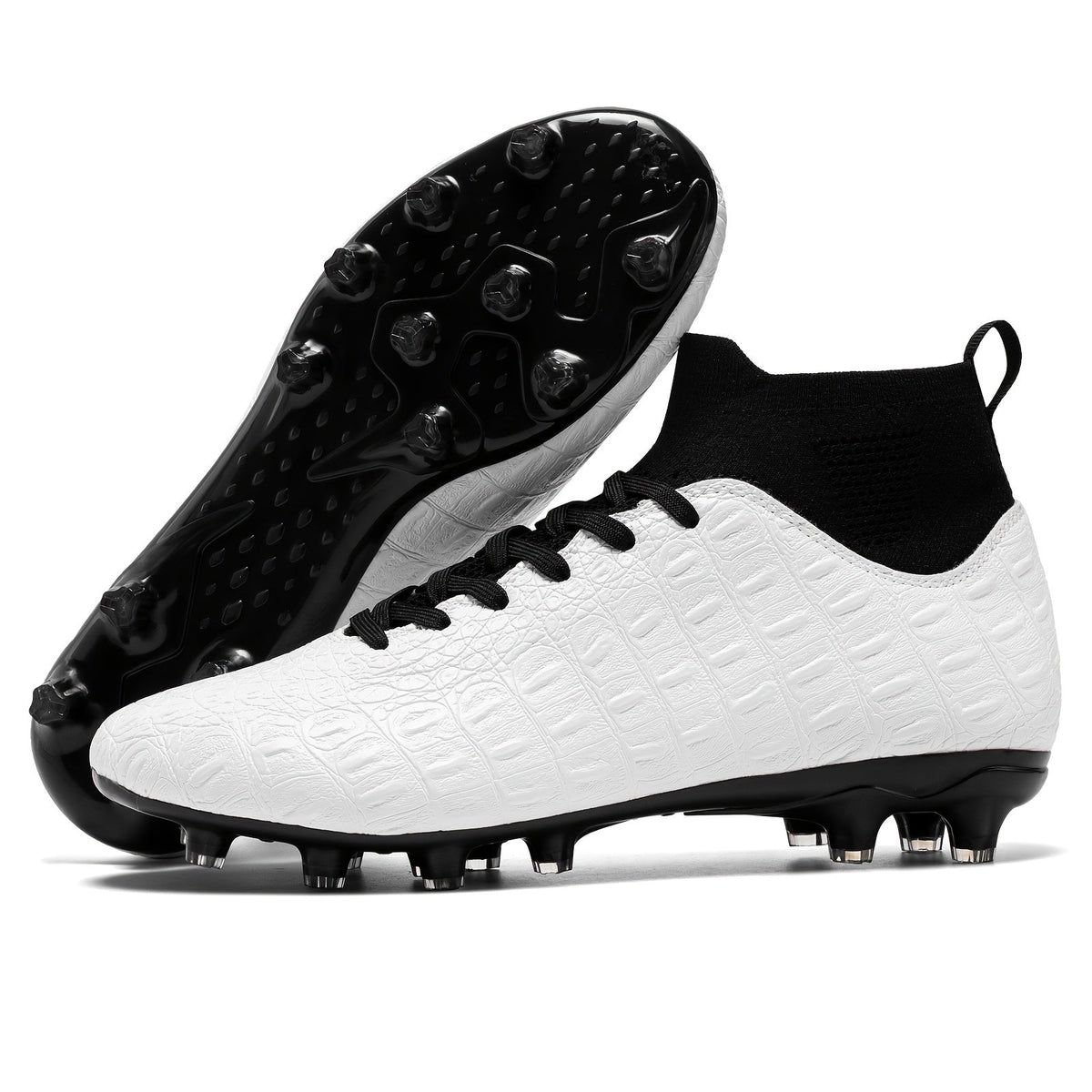 Men's Football Boots with Grip & High-Ankle Design