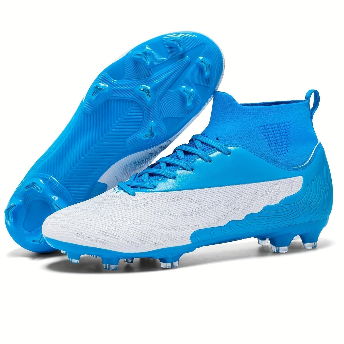 Men's Football Boots with Grip & High-Ankle Design