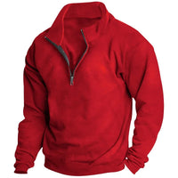 Men's Half-Zip Stand-Up Collar Sweatshirt