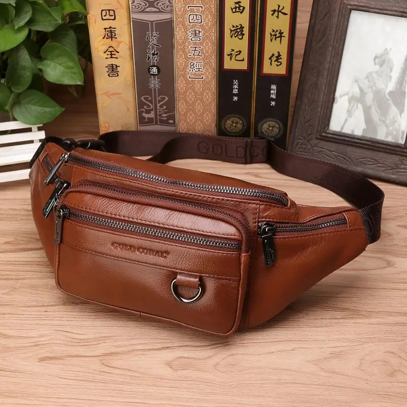 Men's Large Capacity Waist Bag – Fanny Pack, Belt & Crossbody Travel Bag