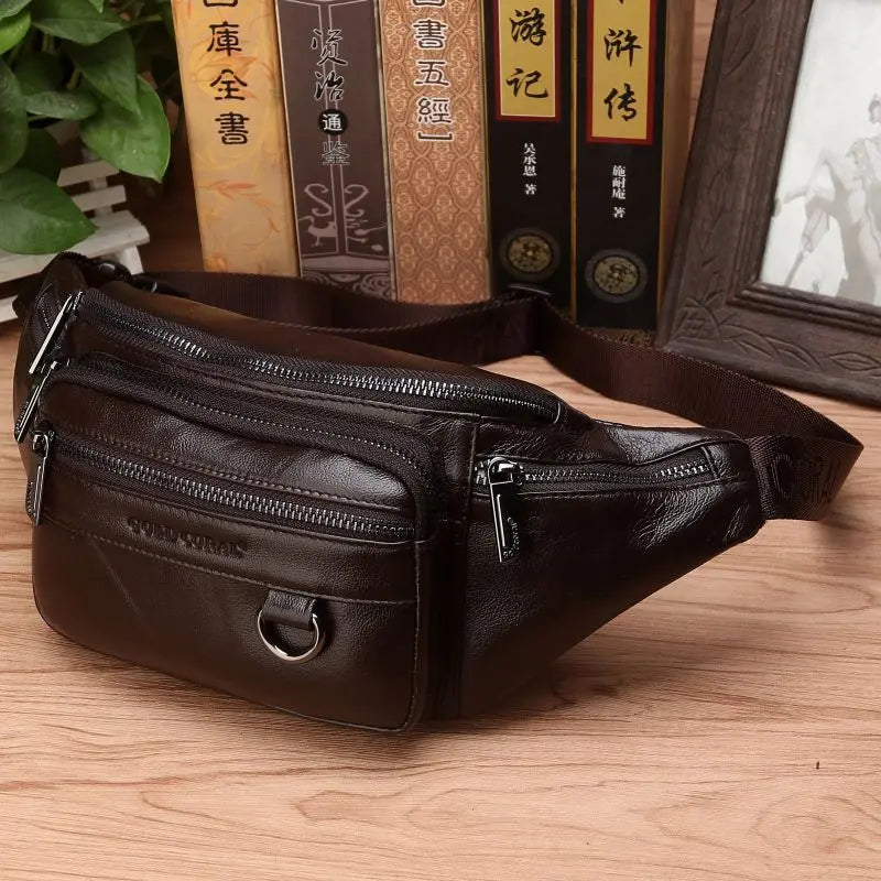 Men's Large Capacity Waist Bag – Fanny Pack, Belt & Crossbody Travel Bag