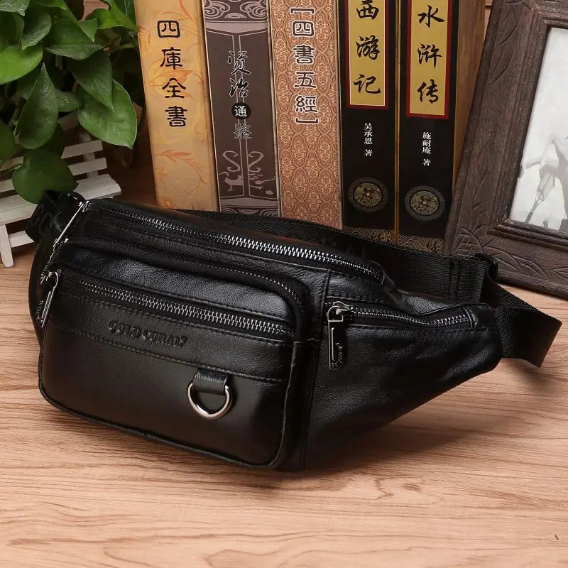Men's Large Capacity Waist Bag – Fanny Pack, Belt & Crossbody Travel Bag