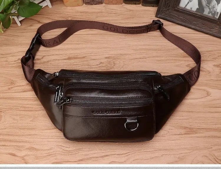 Men's Large Capacity Waist Bag – Fanny Pack, Belt & Crossbody Travel Bag