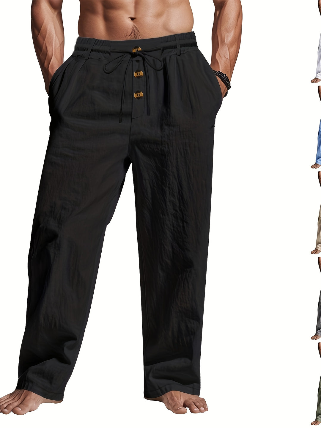 Men's Lightweight & Breathable Drawstring Trousers