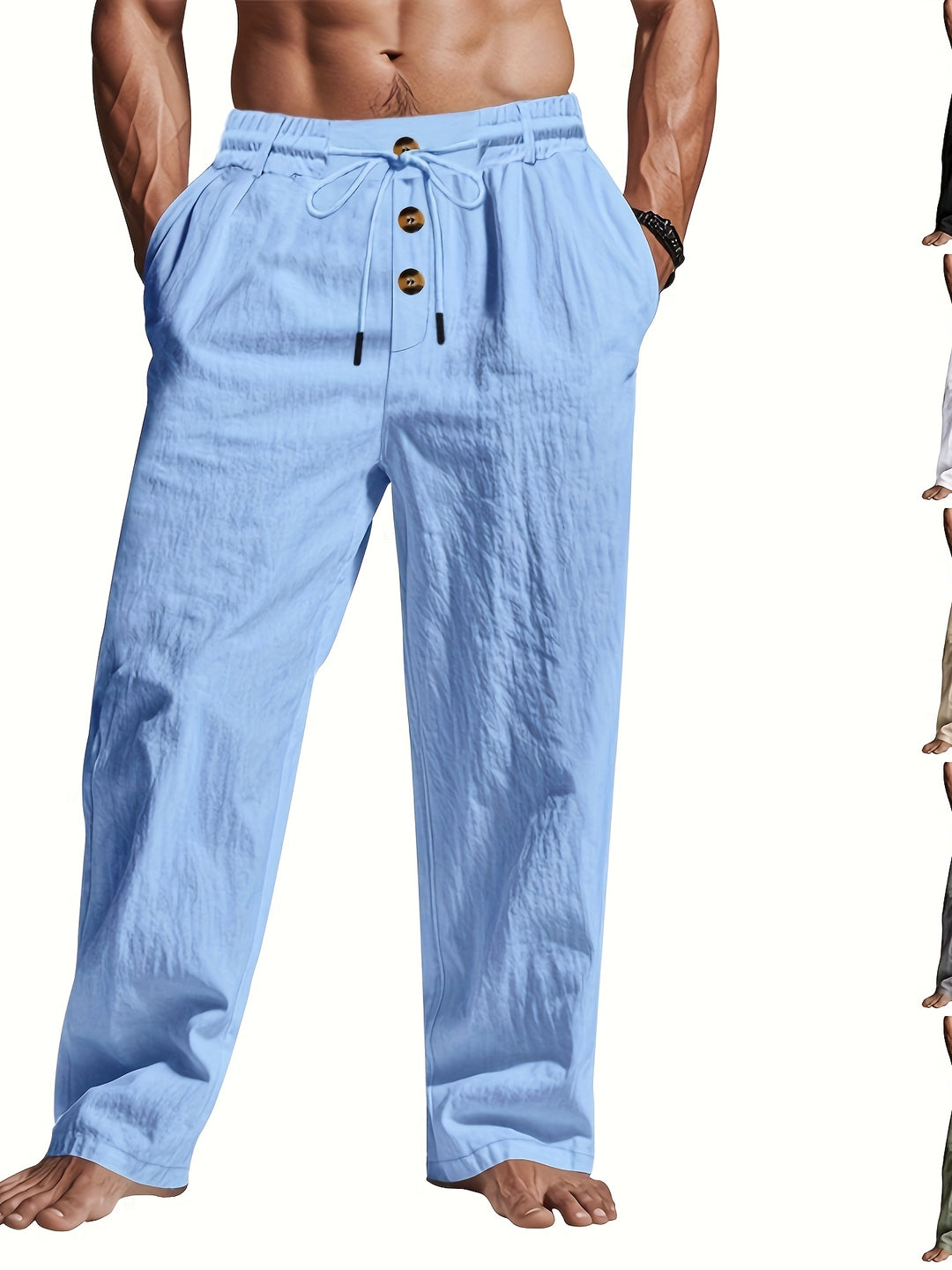 Men's Lightweight & Breathable Drawstring Trousers