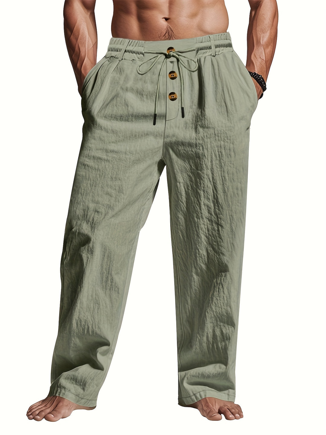 Men's Lightweight & Breathable Drawstring Trousers