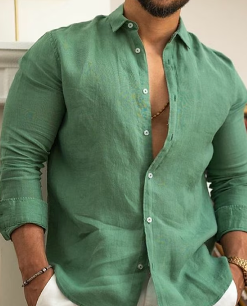 Men's Long Sleeve Button-Down Shirt