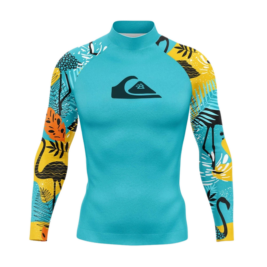 Men's Long-Sleeved UV-Protective Rash Guard