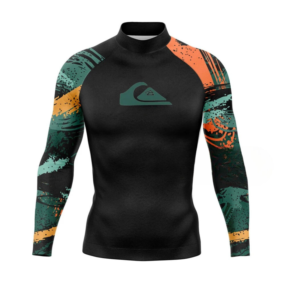 Men's Long-Sleeved UV-Protective Rash Guard