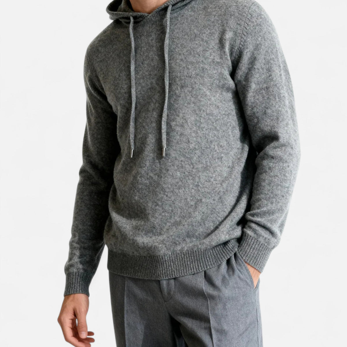 Men's Minimalist Luxury Hoodie for Elegant Everyday Wear