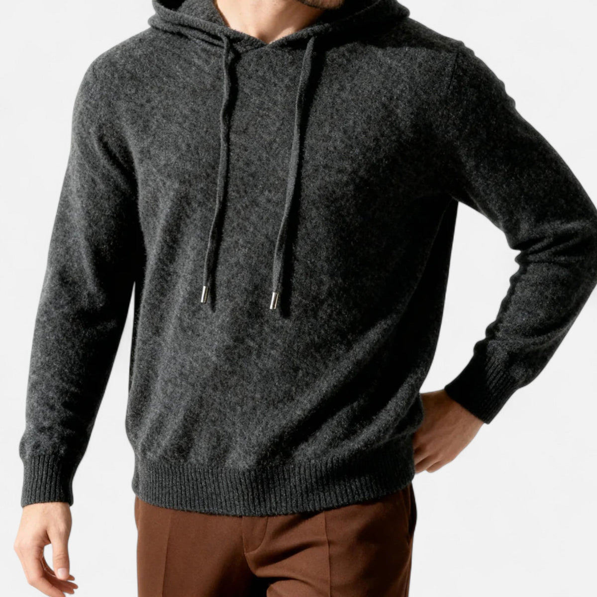 Men's Minimalist Luxury Hoodie for Elegant Everyday Wear
