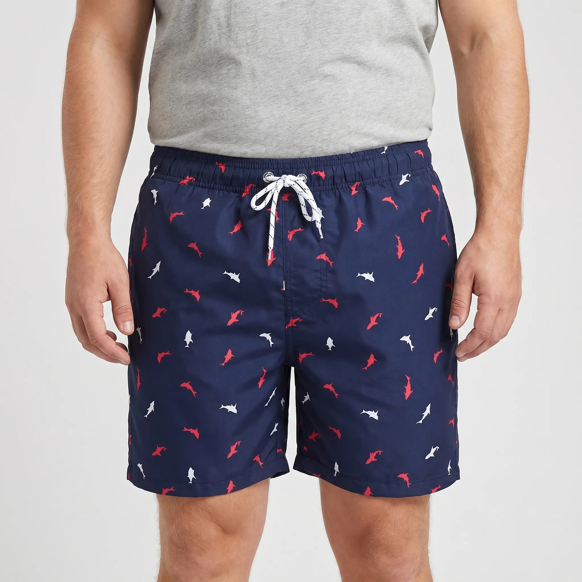 Men's Quick-Drying Printed Swim Trunks