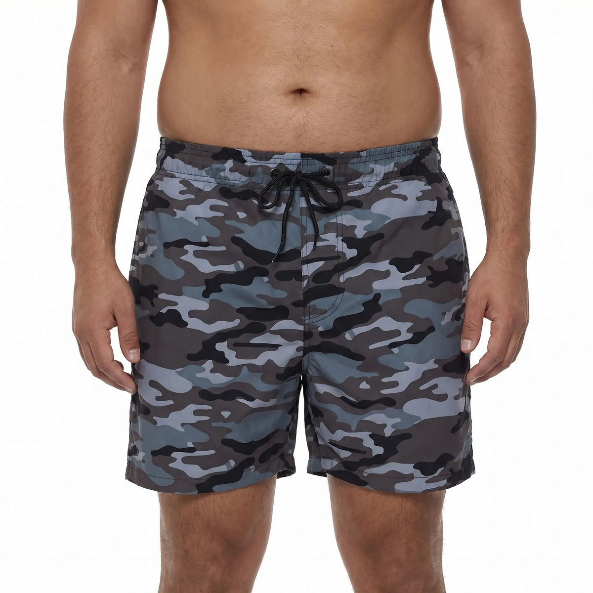 Men's Quick-Drying Printed Swim Trunks