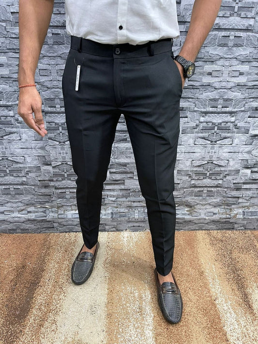 Men's Slim-Fit Formal Trousers