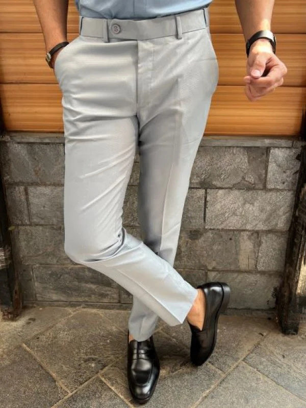 Men's Slim-Fit Formal Trousers