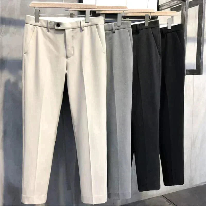 Men's Slim-Fit Formal Trousers