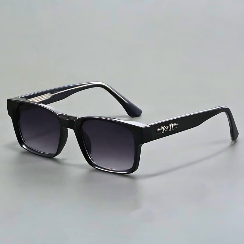 Men's Square Sunglasses with Gradient Lenses, Anti-Reflective Coating, and UV400 Protection