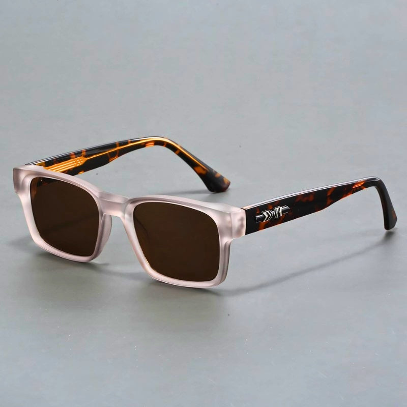 Men's Square Sunglasses with Gradient Lenses, Anti-Reflective Coating, and UV400 Protection
