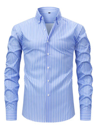 Men's Striped Button-Down Shirt