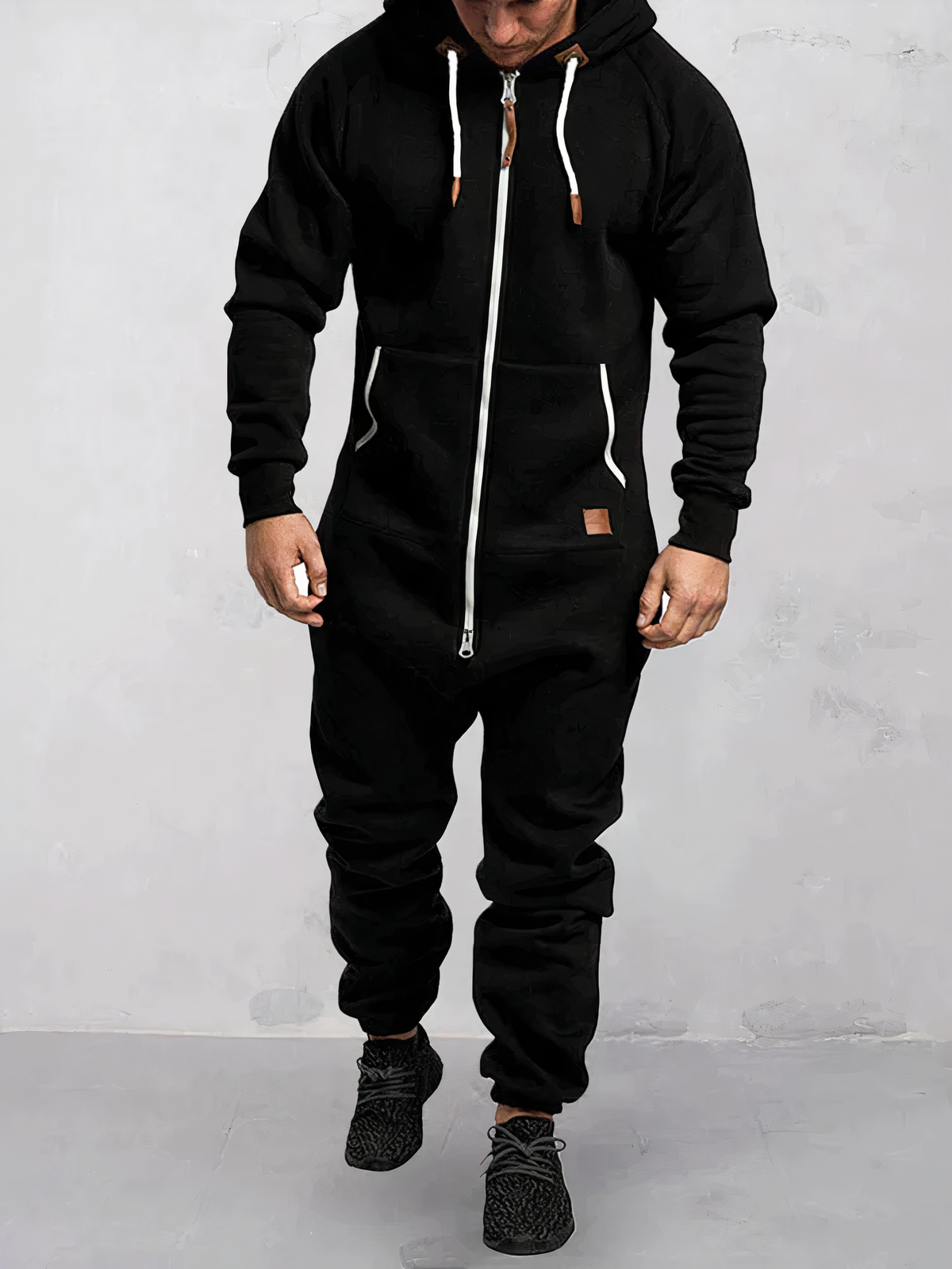 Men's Tracksuit with Full-Zip Hoodie and Matching Pants