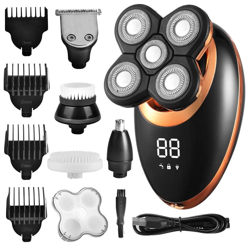 Men's Waterproof 5-Head Electric Shaver