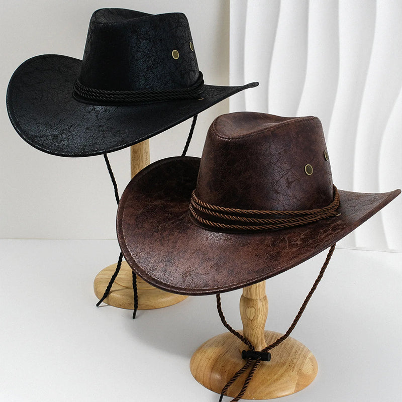 Men's Wide-Brim Cowboy Hat