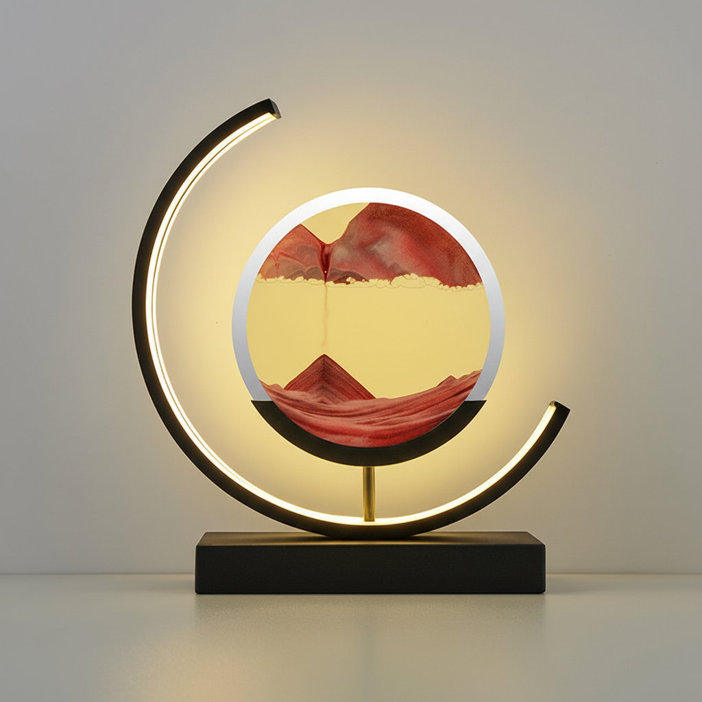 Modern 3D Sand Bowl Table Lamp