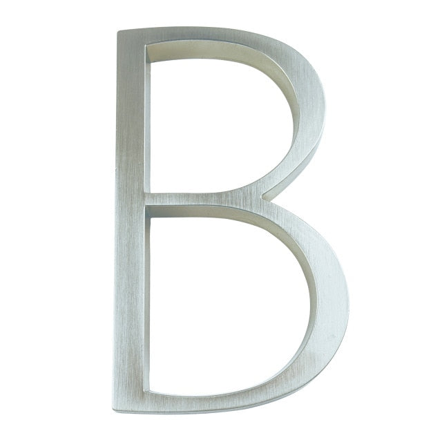 Modern Silver House Numbers