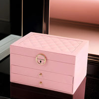 Multi-Layer PU Leather Jewellery Organiser Box