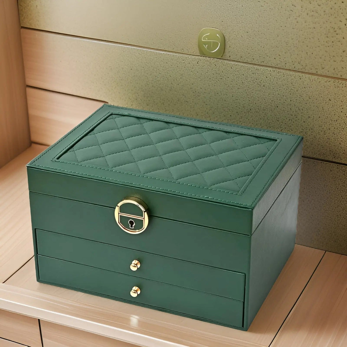 Multi-Layer PU Leather Jewellery Organiser Box