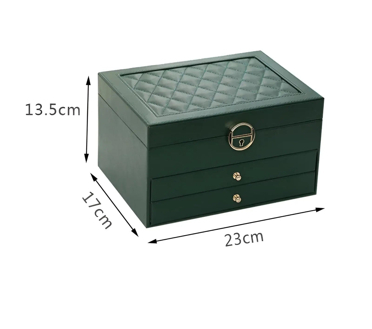 Multi-Layer PU Leather Jewellery Organiser Box