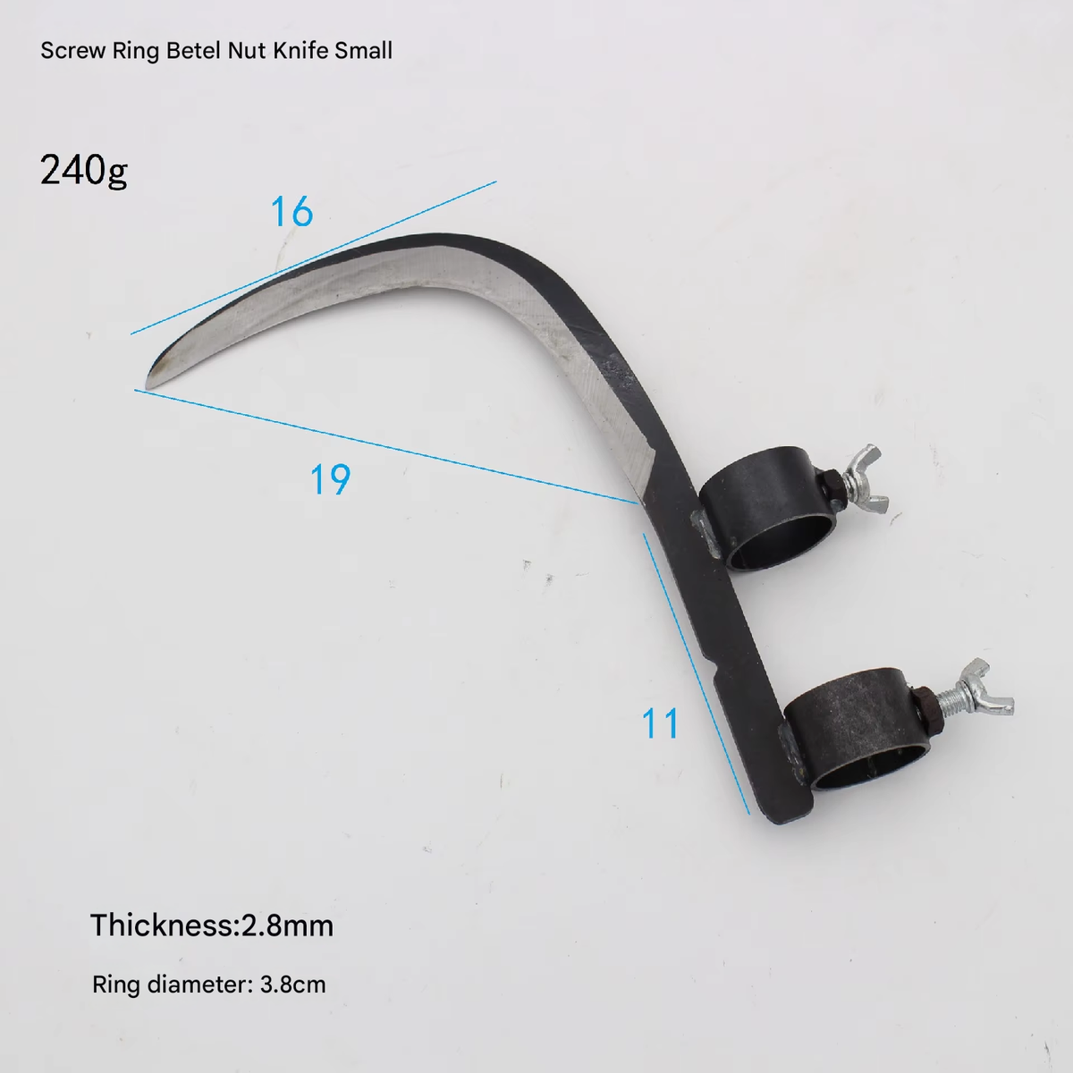 Multi-Purpose Heavy-Duty Steel Sickle Head for Grass Cutting