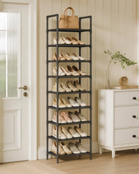 Narrow Metal Shoe Rack - Space-Saving Shoe Storage