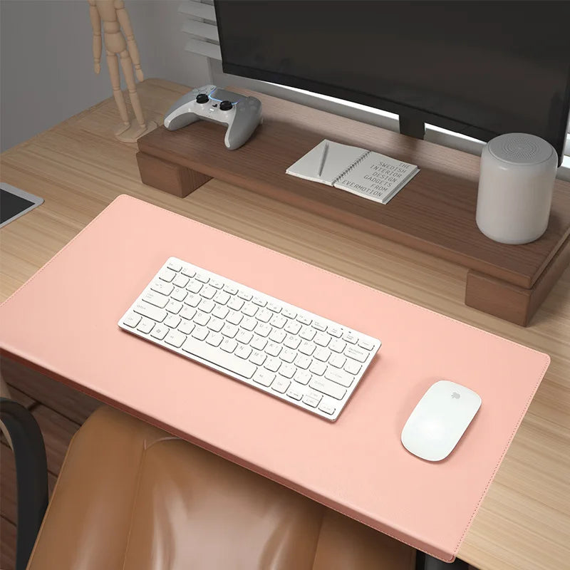 Non-Slip Ergonomic PU Leather Desk Mat