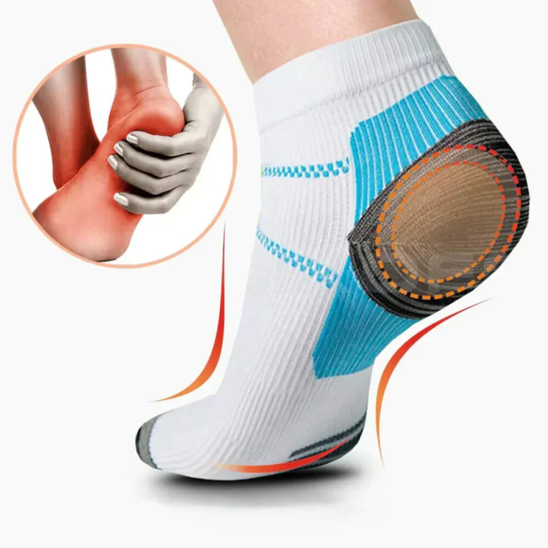 Orthopedic Compression Socks - Black and White