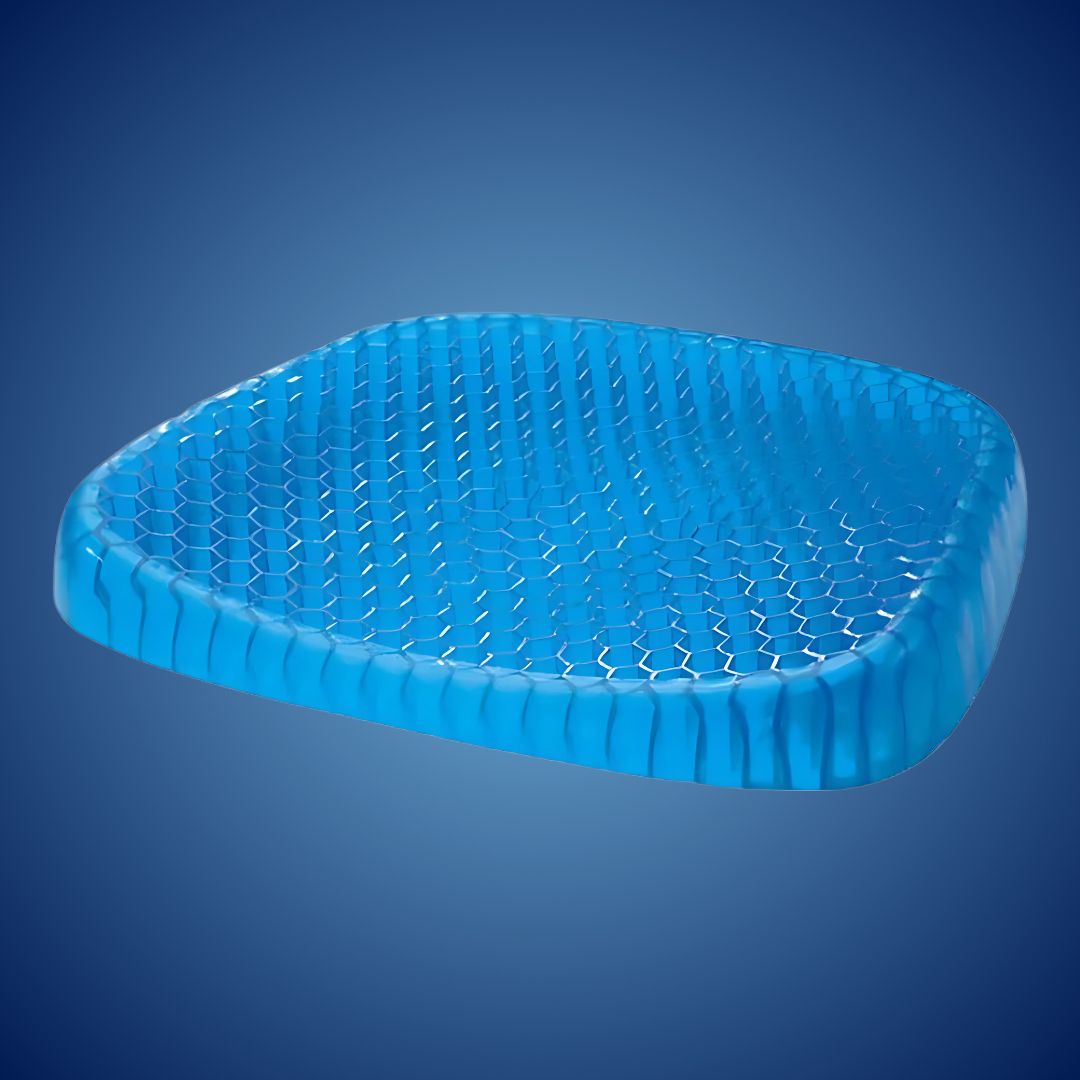 Orthopedic Gel Seat Cushion – Pressure Relief, Tailbone & Lumbar Support for Office Chair, Car, and Wheelchair