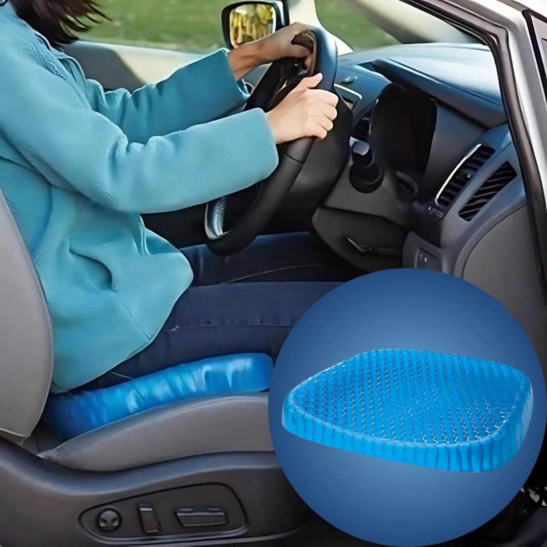 Orthopedic Gel Seat Cushion – Pressure Relief, Tailbone & Lumbar Support for Office Chair, Car, and Wheelchair