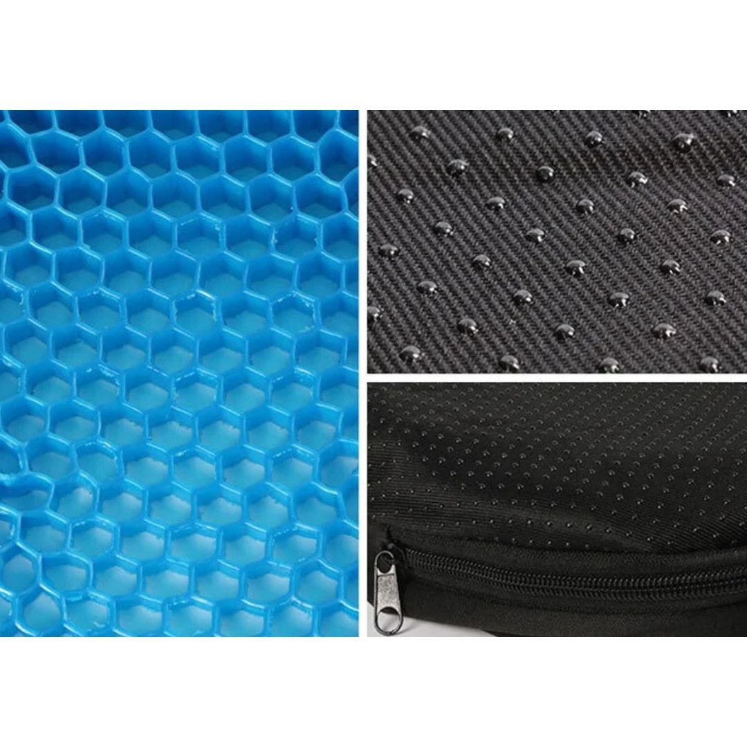 Orthopedic Gel Seat Cushion – Pressure Relief, Tailbone & Lumbar Support for Office Chair, Car, and Wheelchair