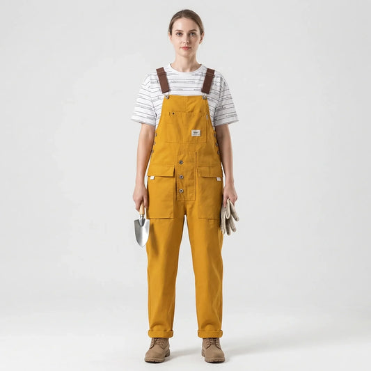 Overalls with Bib Pocket - Amber