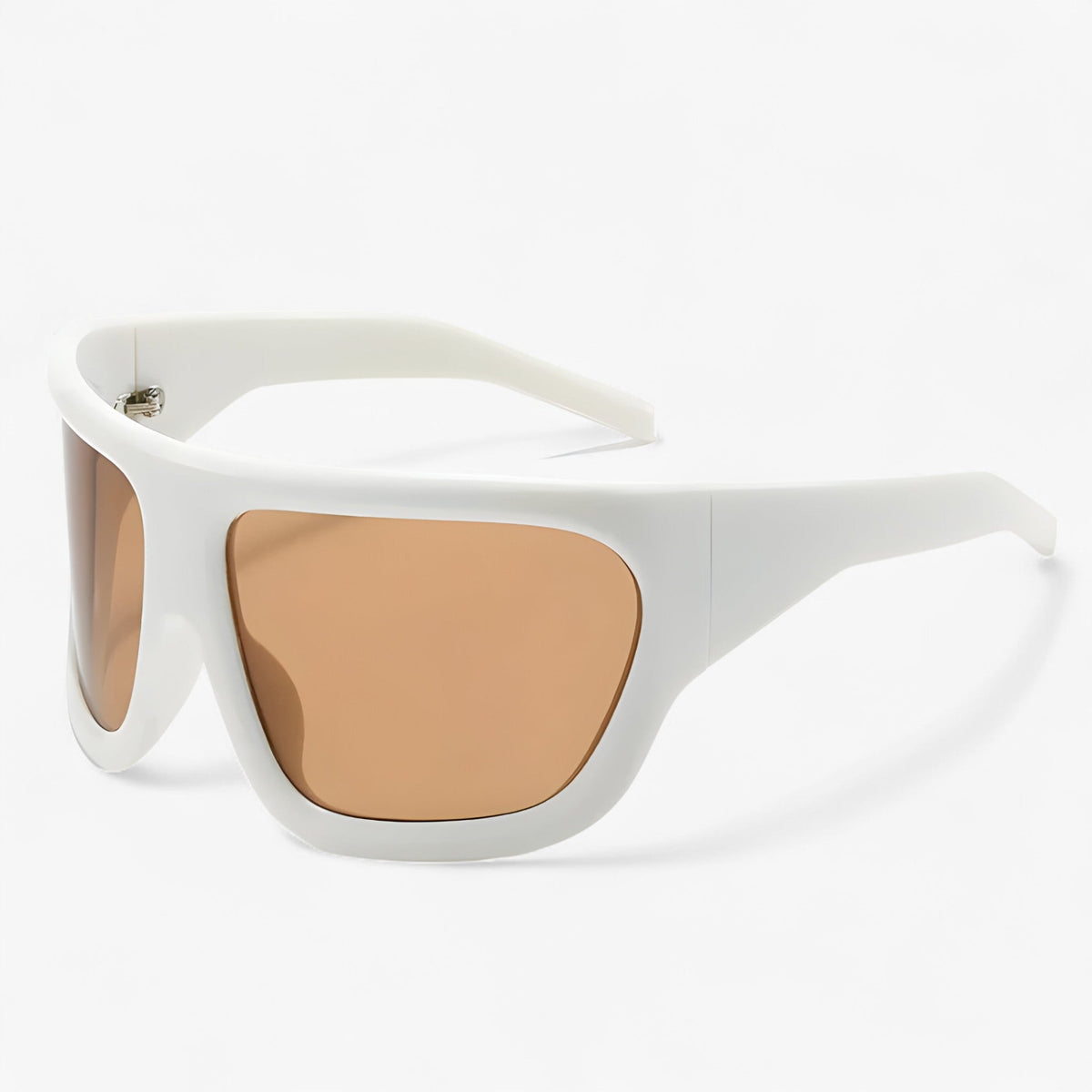 Oversized Curved Steampunk Sports Sunglasses