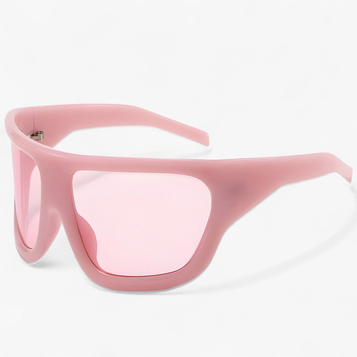 Oversized Curved Steampunk Sports Sunglasses
