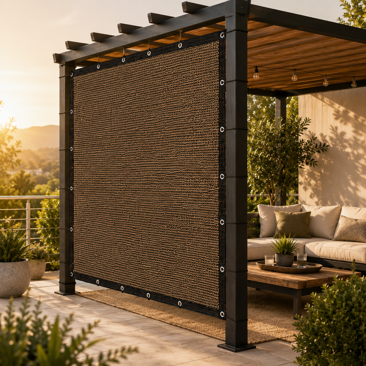 Pergola Side Panel - Gazebo Side Wall Privacy & Sun Screen