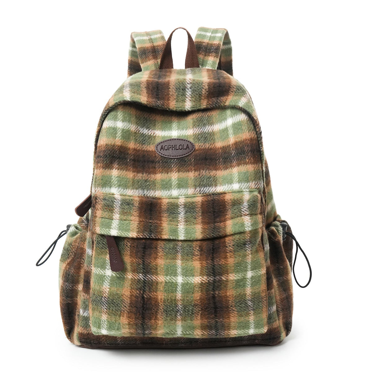 Plaid School Backpack